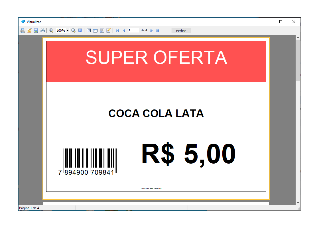 Encarte promoção